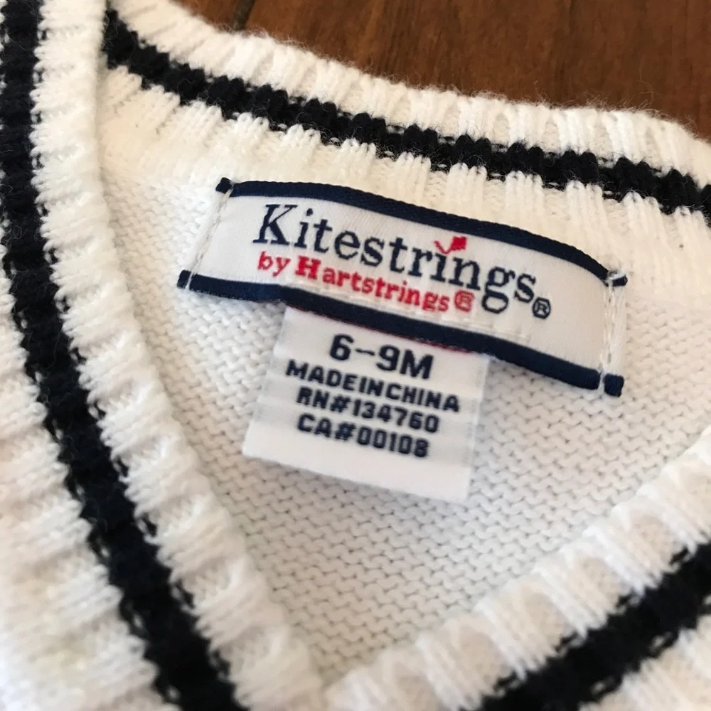 Kitestrings | Baby Boy Blue Sweater Vest 6-9M